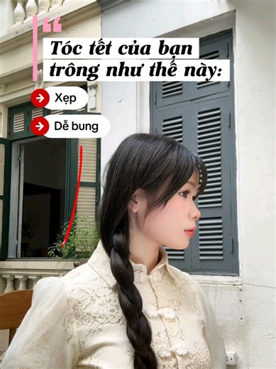 Trả lời @capy._.boo Tips hack tóc tết phồng xinh để mặc áo dài, sắp Tết rồi học làm tóc thôi #hairtutorial #pov #vulaci #tipsforgirls #bonghongthepxinh