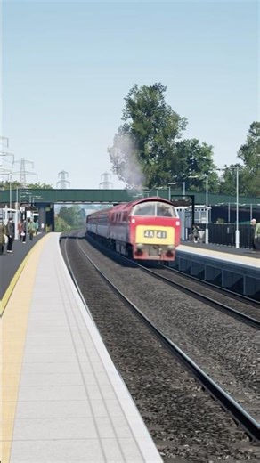 Class 52 western passing by marsh Barton #train #trainsim #tsw6 #tsw2 #trainsimworldgameplay