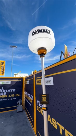 Kiefer Limeback on Instagram: "This was a HUGE launch @dewalt_ca @dewalttough - Coming soon a 30,000 lumen bubble tower light that folds down into a super compact package. - Currently powered by 120v plug in power with daisy chain capability. The bubble is inflated by a fan so it has no internal frame to get damaged. - Designed for large site lighting, but with much less space taken up, you could fit a stack of these in a job box, im talking 10+ - #dewalt #lighting @worldofconcreteshow #worldofc