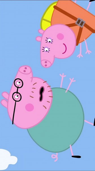 Salto en paracaídas | Peppa Pig en Español #shorts #peppapig #dibujosanimados