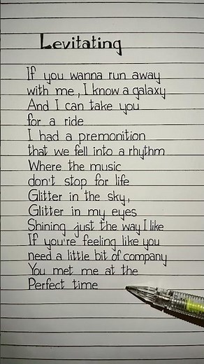 Levitating Lyrics part 1 Song by Dua Lipa #levitating #lyrics #dualipa