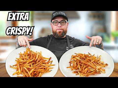 The SECRET To CRISPY French Fries at Home! (Air Fried & Deep Fried)