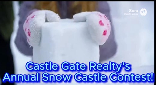 Hoping for some good packing snow with this storm! Be sure to enter the 2025/2026 Snow Castle Contest! $500 for the builder and another $500 for one lucky voter! #PleaseShare https://www.castleconfident.com/snow-castle-contest/ | Castle Gate Realty