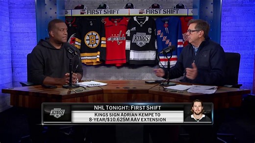 The LA Kings locked up Adrian Kempe and Kevin Weekes loves it! 🔥 📺: Watch #NHLTNFirstShift weekdays at 4p ET on NHL Network | NHL Media