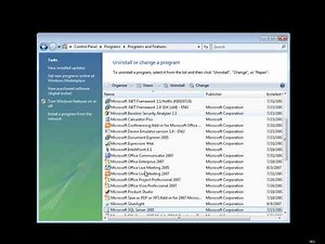 How to uninstall Silverlight on Windows Vista