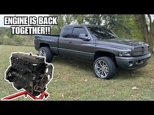 We got our 5.9 Cummins put back together!!