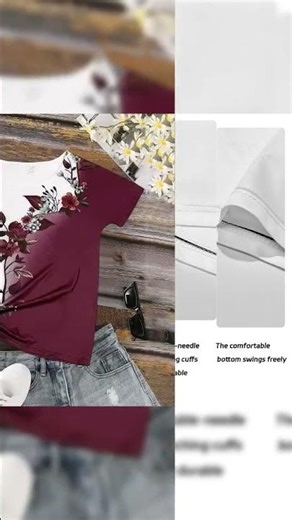 Color Block Floral T-Shirt – Casual & Summer Style