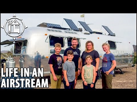 Renovated Vintage Airstream is this Family of 6's Tiny Home!