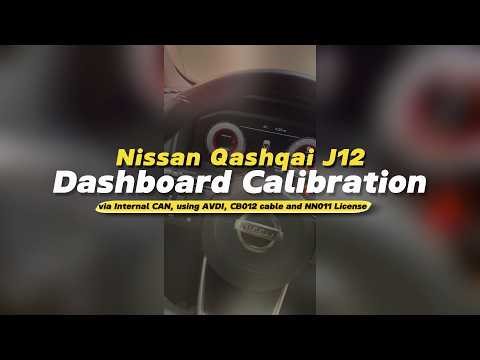 How to Calibrate Dashboards for Nissan Qashqai J12 via Internal CAN? NO Filters or Opening the ABS!