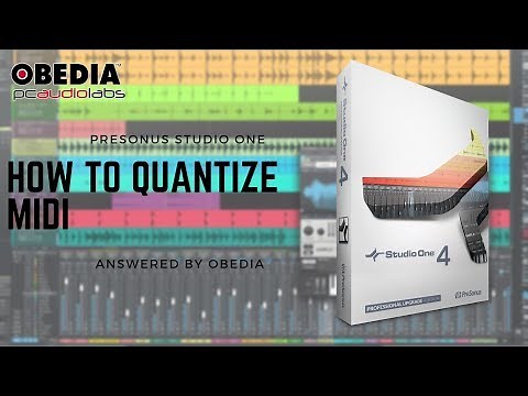 Get Started with Studio One: How to quantize MIDI in Studio One