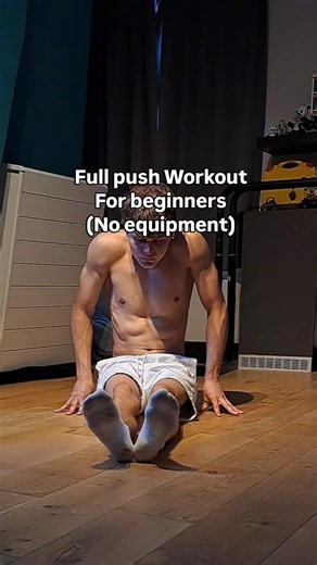 Full push workout from home! No equipment needed #calisthenics #workout #pushups #push #pushworkout