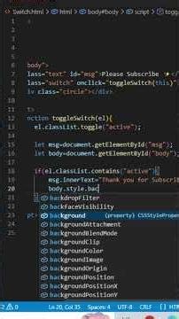 ⚡ Amazing Toggle Switch Animation Using HTML CSS #shorts