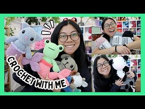 Crochet With Me 🧶 Almost Getting Scammed, New Yarn Review, Packing Orders, and More! Crochet Vlog 💕