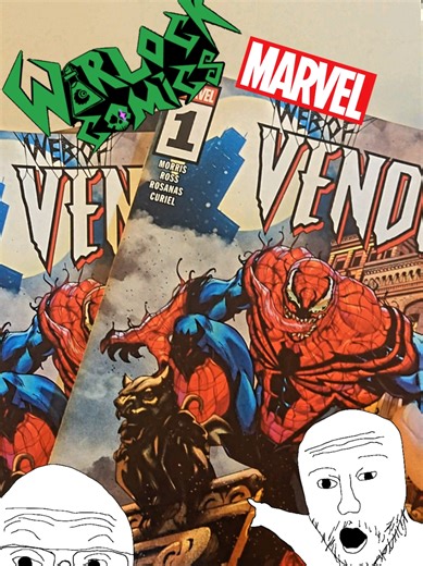 ☣️⚰️☢️ Can't forget about the marvel releases! Let's unbox my newest shipment of new comic books from PRH!!! Put in your order for web of venom now! All of these comics and more will be available this Wednesday 10am at WARLOCKCOMICS.COM Link in the bio!!! #comicshop #ncbd #comics #marvel #unboxing