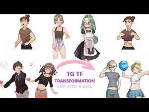 TG TF Transformation Comic Compilation MTF Body Change Boy into a girl Body swap