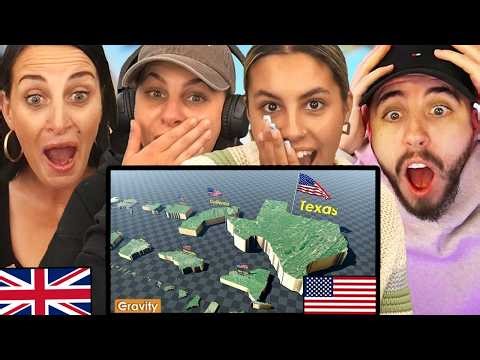 British Family Reacts to US States Size Comparison! "Bigger Than Countries!!"