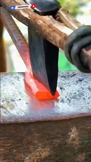 Precision Technique for Shaping a Crowbar from Steel — Accurate Cutting & Ready to Use
