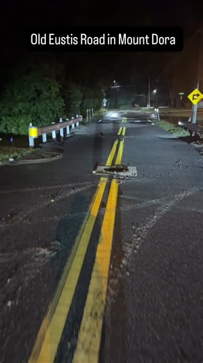 Old Eustis Road in Mount Dora after flash flooding. | Lindsey Sablan