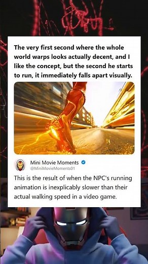 Visual Critique World Warping Effect Looks Good Initially But Fails When the Character Starts Runnin