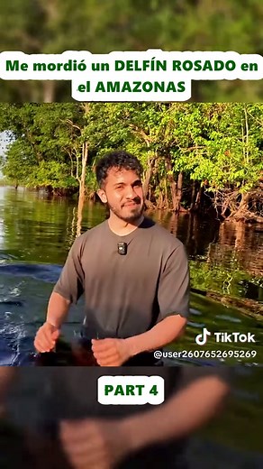 Me mordió un delfín rosado en el Amazonas