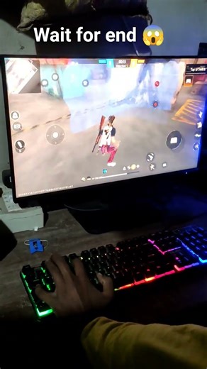 MY PC HANDCAM 😱 HOW I PLAY FREE FIRE 🔥 #freefire #nggodlive #pcsetup #shortsfeed