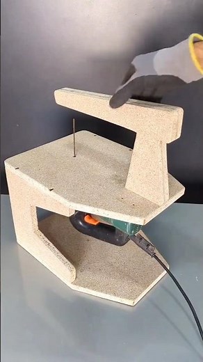 How to Build a Simple Homemade Scroll Saw #shorts #shortsfeed #shortvideo #short #viralshorts#videos