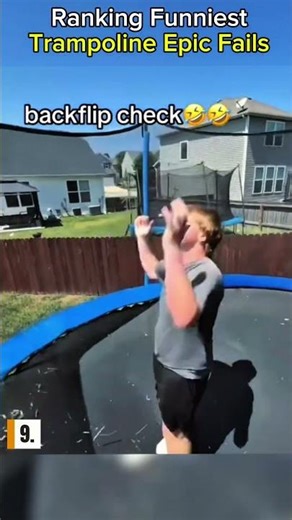 Ranking the Funniest Trampoline Fails 😂 | #epicfails #shorts #trampoline