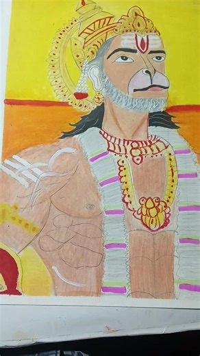 Hanuman ji full colouring tutorial