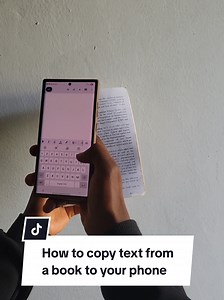 How to copy text from a book to you phone. #phonetips #techhacks #smartphonetricks #mobilesecrets #phonehacks