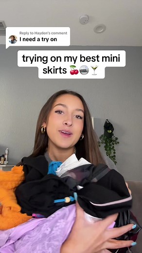 Trying on My Best Mini Skirts 🍒🪩🍸