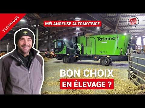 Mélangeuse automotrice pailleuse Tatoma DX22 en élevage bovin viande – retour d’expérience