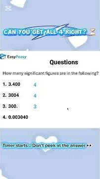 Sig Fig Practice Test ⏳ | 4 Questions to Check Your Skills!