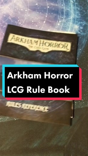 Arkham Horror LCG Rule Book from a print on demand service. #arkhamhorrorlcg #arkhamhorror #boardgame #cardgame #boardgames #lcg #fyp