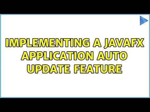 Implementing a JavaFX application auto update feature (3 Solutions!!)