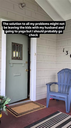 Before anyone panics! I’m not abandoning my family. I’m just practicing the ancient wellness ritual known as: letting dad handle bedtime while I go to yoga. Highly recommend #yogamom #momlife #momhumor #relatablemom #yogateacherlife yogatherapy yogaformentalhealth adhdbrain adhdwomen momwithadhd savasana yogacommunity selfcareformoms nervoussystemregulation burntoutmom yogareels yogafunny