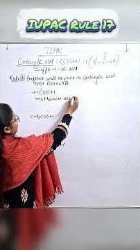 IUPAC Nomenclature Rule 17 - Naming of Organic Compounds - #prefix word root & suffix - organic chem