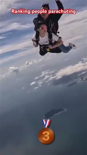 I ranked parachute jumps from normal to insane #ranked#parachute#extreme#shorts