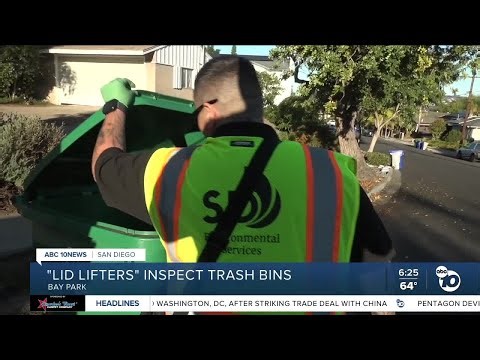 'Lid lifters' make way across San Diego to inspect trash bins