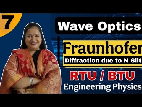 Fraunhofer Diffraction due to N Slits | Wave Optics | Engineering Physics | Dr. Rekha Mithal