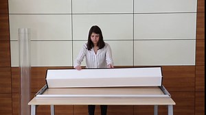 M&T Displays Portable Snap Poster Frame 40x60 Inch Black 1.77" Aluminum Profile Front Loading Wall Mounting Photo Picture Document Certificate Sign Holder Mitered Corner Anti Glare Cover