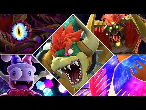 Super Smash Bros. Ultimate - All Boss Fights + Ending