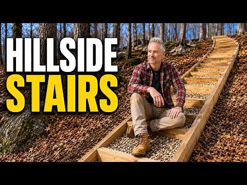 Make These EASY DIY Outdoor Stairs for Slopes