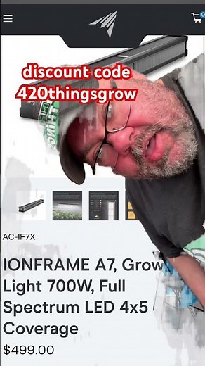 IONFRAME A7, Grow Light 700W, Full Spectrum LED 4x5 Coverage release !!!