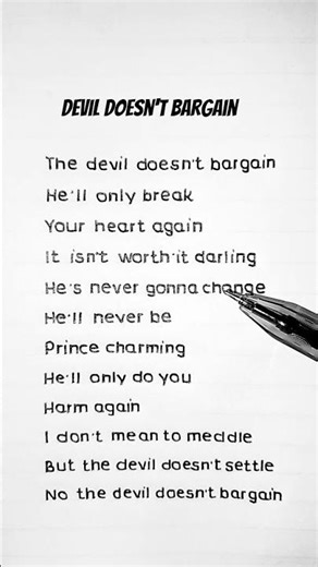 Devil Doesn't Bargain - Alec Benjamin (Lyrics)