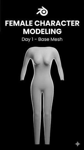 Working on a New Female Character in Blender | Character Modeling Progress