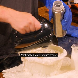 Who likes their dessert with an extra sprinkle of science? 🍨 We used liquid nitrogen to make really smooth ice cream. The 2024 Christmas Lectures, supported by CGI, will be all about food science. Catch them on BBC Four on 29, 30 and 31 December. Find out more about the series: rigb.org/christmas-lectures/2024-christmas-lectures | Royal Institution of Great Britain