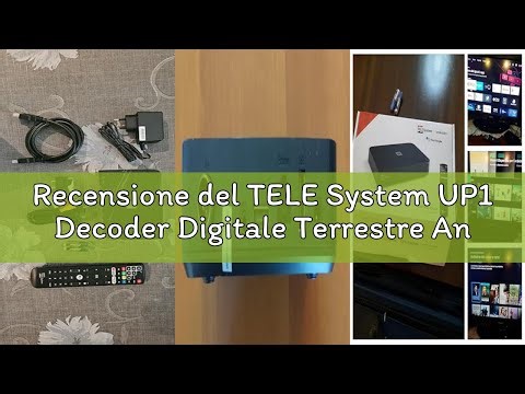 Recensione del TELE System UP1 Decoder Digitale Terrestre Android TV 4K Ultra HD, Certificato Netfli