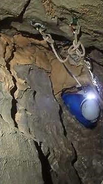 Would You Climb Through This Crack on Rope? #caveexploration