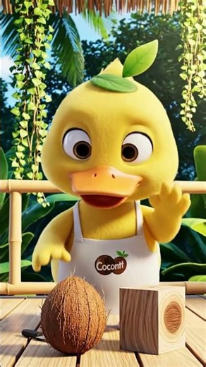 Coco Duck Asmr - Tropical Chirp Tapping on Coconut & Wood Block | Relaxing Patio Sounds (No Birds)