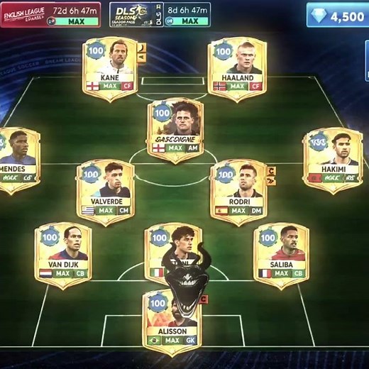 I MAXED OUT My ENTIRE DLS Team 🤯🔥 | 100 Rated GOD SQUAD! ⚡🏆 #dlscreator #dls26 #football #gaming #hd